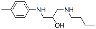 1-butylamino-3-[(4-methylphenyl)amino]propan-2-ol Struktur