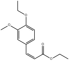 (Z)-3-(4-Ethoxy-3-methoxyphenyl)propenoic acid ethyl ester Struktur