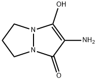 1H,5H-Pyrazolo[1,2-a]pyrazol-1-one, 2-amino-6,7-dihydro-3-hydroxy- (9CI) Struktur