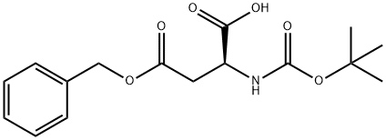 Boc-L-aspartic acid 4-benzyl ester Struktur