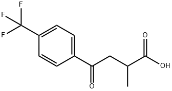 2-METHYL-4-OXO-4-(4'-TRIFLUOROMETHYLPHENYL)BUTYRIC ACID Struktur