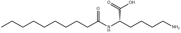 N2-(1-oxodecyl)-L-lysine Struktur