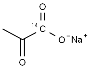 PYRUVIC ACID, SODIUM SALT, [1-14C]- Struktur