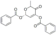 2H-Pyran-3(6H)-one, 4-(benzoyloxy)-6-(benzoyloxy)methyl-, (6S)- Struktur