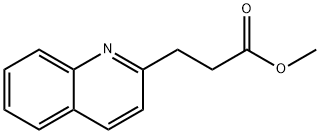 2-Quinolinepropanoic acid, Methyl ester Struktur