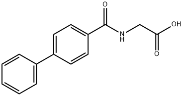 (BIPHENYL-4-CARBONYL)-AMINO]-ACETIC ACID Struktur