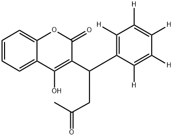 4-羥基-3-[3-氧代-1-(苯基-D5)丁基]-2H-1-苯并吡喃-2-酮, 75472-93-4, 結(jié)構(gòu)式