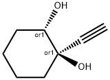 1,2-Cyclohexanediol, 1-ethynyl-, trans- (9CI) Struktur