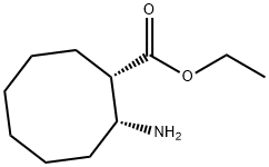 Cyclooctanecarboxylic acid, 2-amino-, ethyl ester, (1S,2R)- (9CI) Struktur