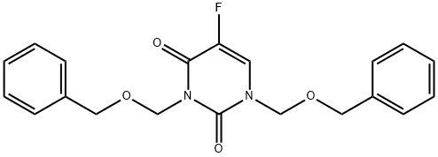 1,3-Di(benzyloxymethyl)-5-fluorouracil Struktur