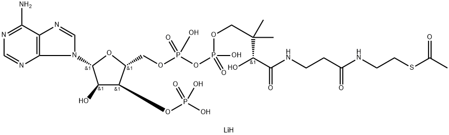 ACETYL COENZYME A TRILITHIUM SALT Struktur