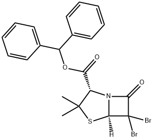 BENZYL 6,6-DIBROMOPENICILLANATE Struktur