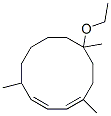 10-ethoxy-1,5,10-trimethylcyclododecadiene Struktur