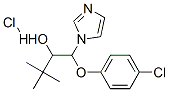 alpha-(tert-butyl)-beta-(4-chlorophenoxy)-1H-imidazol-1-ethanol monohydrochloride Struktur