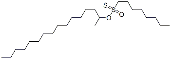 1-Octanethiosulfonic acid S-hexadecyl ester Struktur