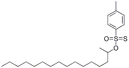 4-Methylbenzenesulfonothioic acid S-hexadecyl ester Struktur