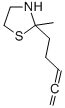 2-Methyl-2-(3,4-pentadienyl)thiazolidine Struktur