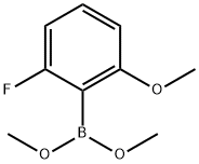 2-FLUORO-6-METHOXYPHENYLBORONIC ACID DIMETHYL ESTER Struktur