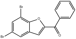 (5,7-DIBROMO-1-BENZOFURAN-2-YL)(PHENYL)METHANONE Struktur