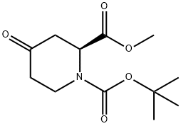 (S)-1-tert-butyl 2-methyl 4-oxopiperidine-1,2-dicarboxylate Struktur