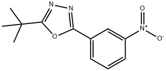 2-(tert-butyl)-5-(3-nitrophenyl)-1,3,4-oxadiazole Struktur