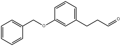 Benzenepropanal, 3-(phenylMethoxy)- Struktur