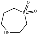 1,4-Thiazepane-1,1-dioxide trifluoroacetate Struktur