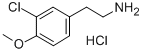 3-CHLORO-4-METHOXYPHENETHYLAMINE HYDROC& Struktur