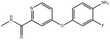 4-(4-AMINO-3-FLUOROPHENOXY)-N-METHYLPICOLINAMIDE Struktur