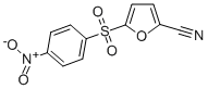 5-((4-Nitrophenyl)sulfonyl)-2-furancarbonitrile Struktur