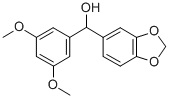 (BENZODIOXOL-5-YL)(3,5-DIMETHOXYPHENYL)METHANOL Struktur