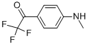 Ethanone, 2,2,2-trifluoro-1-[4-(methylamino)phenyl]- (9CI) Struktur