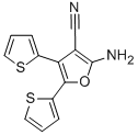 2-AMINO-4,5-DI-THIOPHEN-2-YL-FURAN-3-CARBONITRILE Struktur