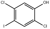 2,5-dichloro-4-iodophenol   Struktur