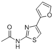 N-(4-(2-furyl)-2-thiazolyl)acetamide Struktur