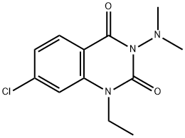 2,4(1H,3H)-Quinazolinedione, 7-chloro-3-(dimethylamino)-1-ethyl- Struktur