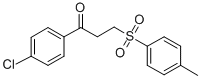 1-(4-CHLOROPHENYL)-3-[(4-METHYLPHENYL)SULFONYL]-1-PROPANONE Struktur