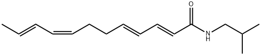 DODECA-2E,4E,8Z,10E-TETRAENIC ACID ISOBUTYLAMIDE Struktur