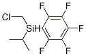 Chloromethyl(1-methylethyl)(pentafluorophenyl)silane Struktur