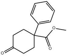 Methyl 4-oxo-1-phenylcyclohexanecarboxylate Struktur