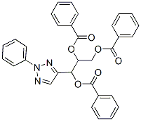 [1,3-dibenzoyloxy-1-(2-phenyltriazol-4-yl)propan-2-yl] benzoate Struktur