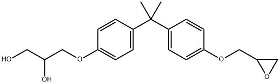 BISPHENOL A (2 3-DIHYDROXYPROPYL) GLYCID Struktur