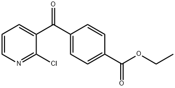 2-CHLORO-3-(4-ETHOXYCARBONYLBENZOYL)PYRIDINE Struktur