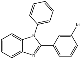 2-(3-bromophenyl)-1-phenyl-1H-benzimidazole Struktur