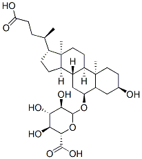 hyodeoxycholate-6-O-glucuronide Struktur