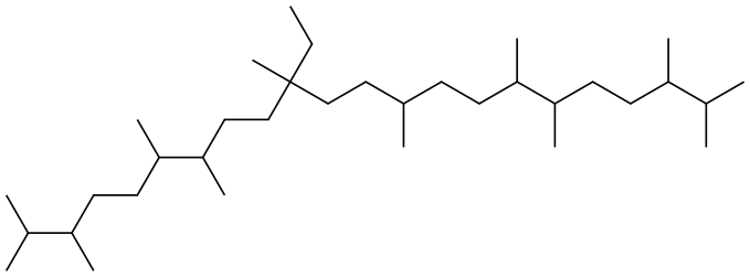 BOTRYOCOCCANE C32-C34 Struktur