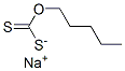 sodium O-pentyl dithiocarbonate Struktur