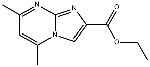 ethyl 5,7-dimethylimidazo[1,2-a]pyrimidine-2-carboxylate Struktur