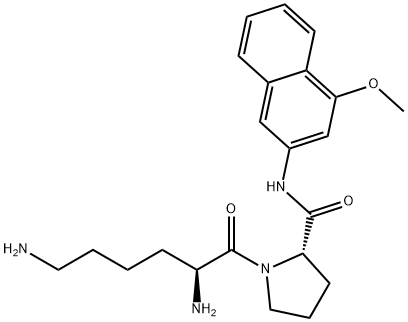 LYS-PRO 4-METHOXY-B-NAPHTHYLAMIDE*DIHYDR OCHLORIDE Struktur