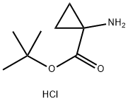 Cyclopropanecarboxylic acid, 1-aMino-, 1,1-diMethylethyl ester, hydrochloride Struktur